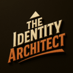Logo for The Identity Architect, featuring bold typography with 'Identity' in white and 'Architect' in orange, set against a dark background.